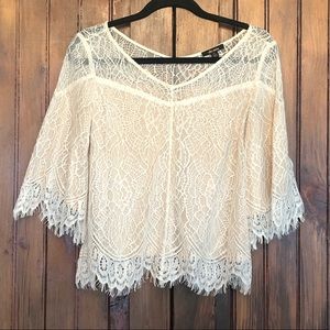 Ella Moss white lace blouse. Size XS NWOT